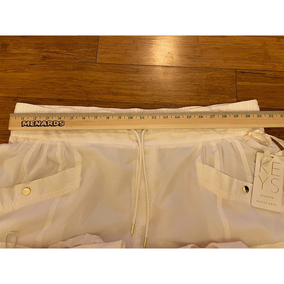 NWT Athleta x Alicia Keys Plus Cream Parachute High Waist Utility Jogger 22 - Picture 10 of 10